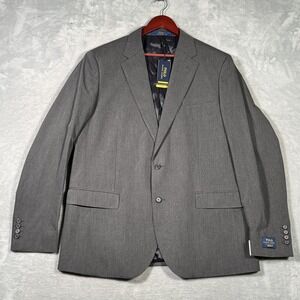 Polo‎ Ralph Lauren Blazer Mens 46L Gray Modern Fit Performance Twill Jacket